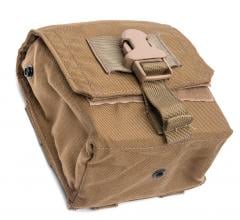 Eagle Industries FSBE M-60 Ammo Pouch, Coyote Brown, surplus. Strong and quick buckle and drain grommet in the bottom.